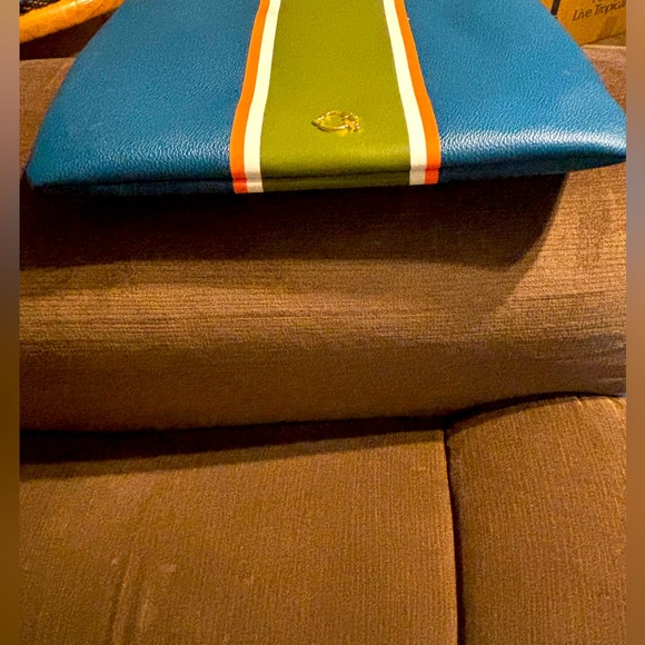 C Wonder Striped Leather Clutch Purse NWOT - Picture 4 of 11